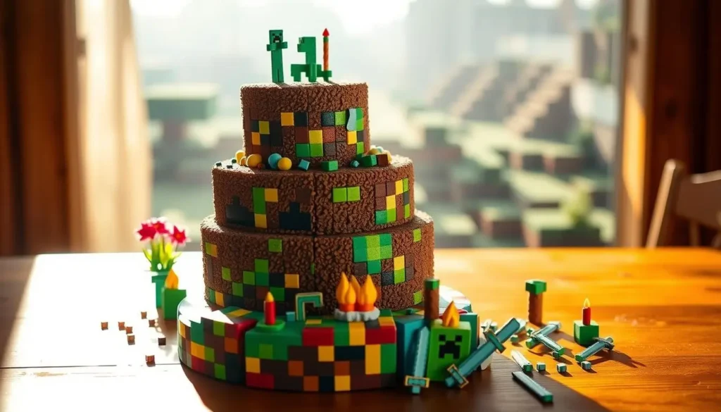 minecraft birthday cake🍰 3 minecraft birthday cake