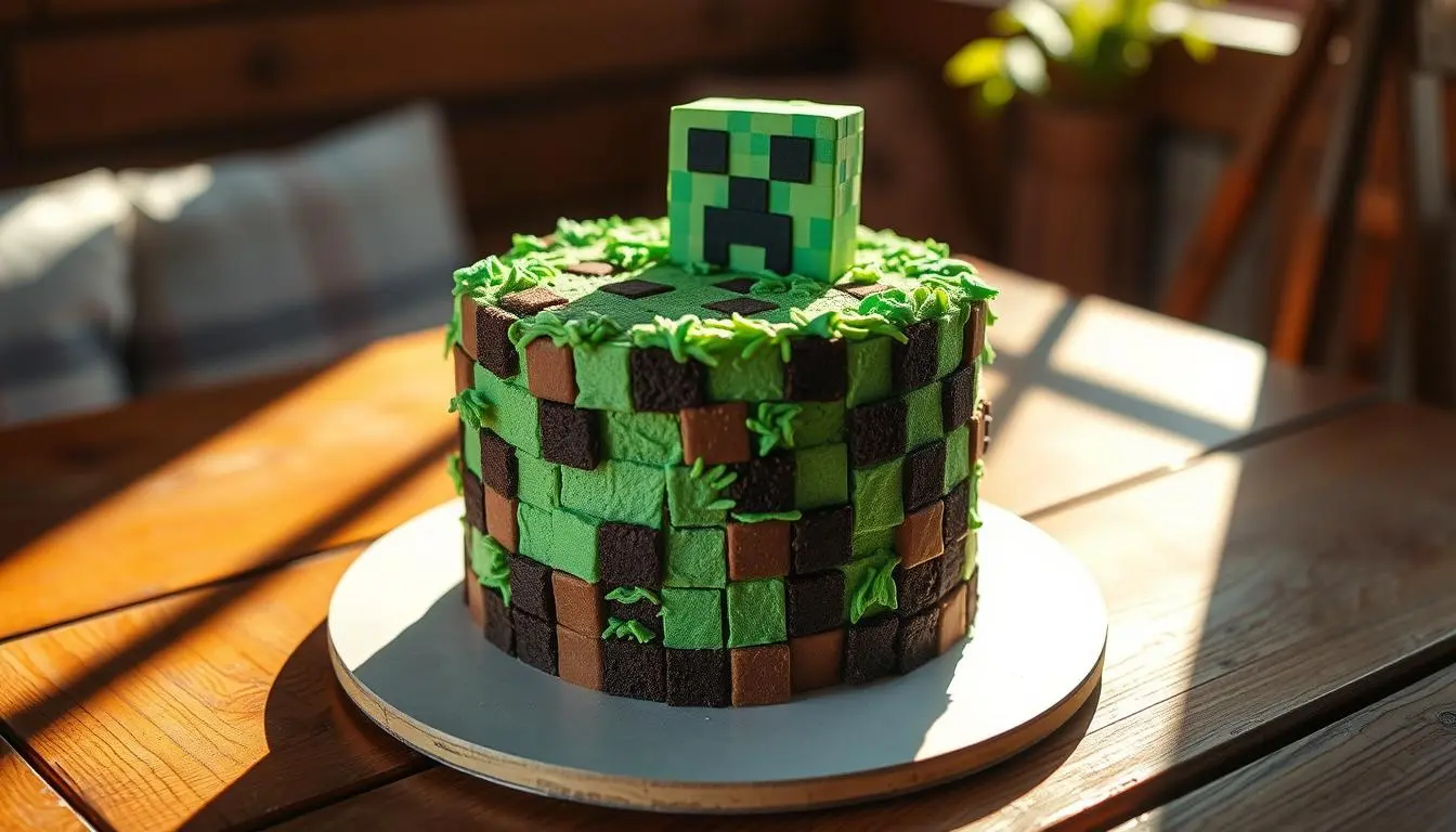 minecraft birthday cake🍰 2 C