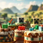 minecraft birthday cake